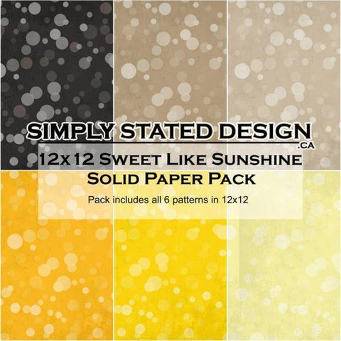 Sweet Like Sunshine - 12x12 Collection Pack - Solids