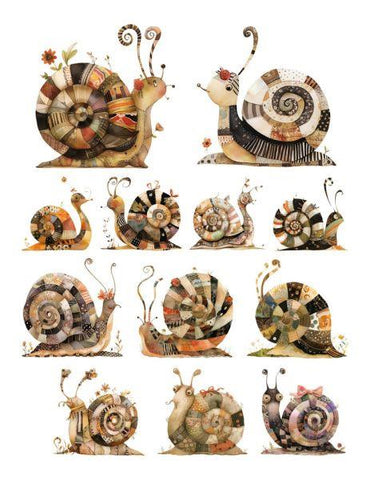 Patchwork Snails - Ephemera