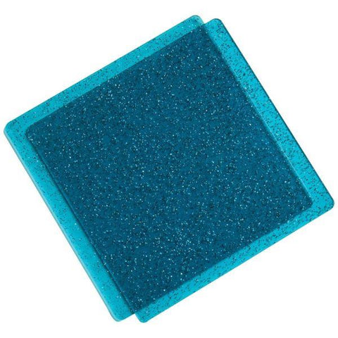 Cutting Pads - 6x6 - Teal with Glitter