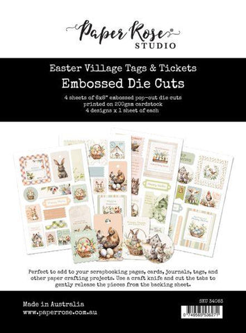Easter Village - Tags & Tickets Embossed Die Cuts