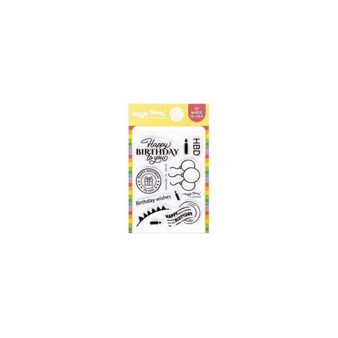Postage Collage Birthday  - Clear Stamps