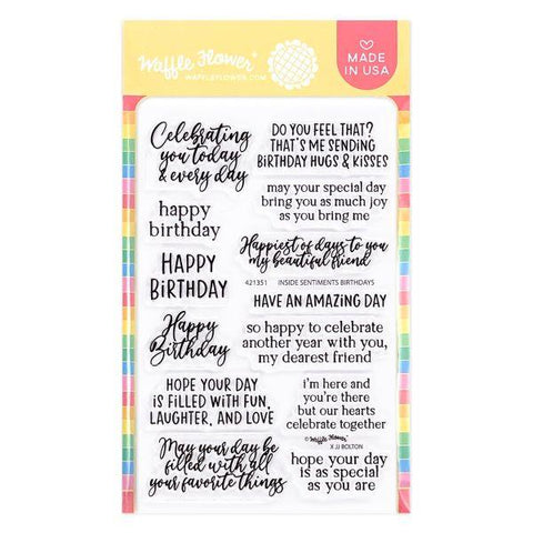 Inside Sentiments Birthday 2 - Clear Stamps