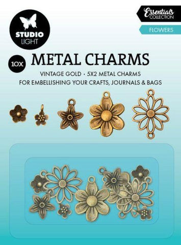 Flowers - Metal Charms