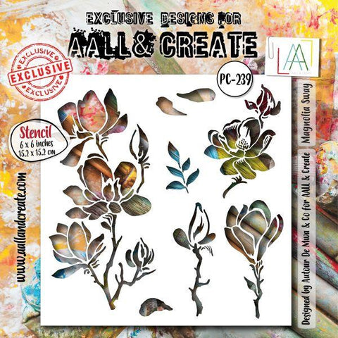 Magnolia Sway - 6x6 Stencil
