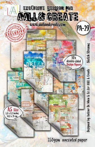 Sketch Streams - A5 Design Paper