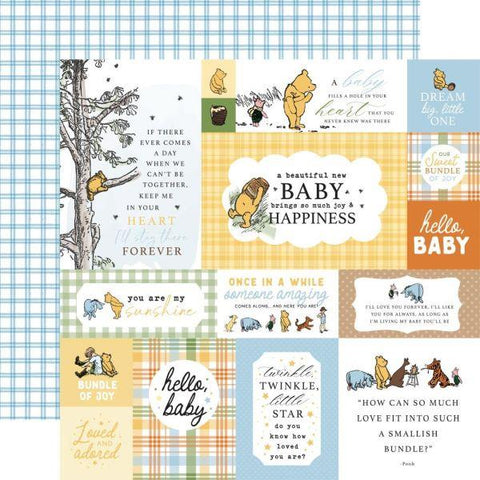 Winnie the Pooh Baby - Multi Journaling Cards
