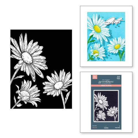 Yana's Daisies Collection - Daisy Trio Press Plate