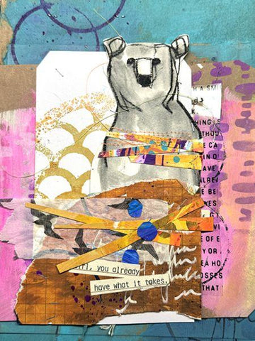 I Choose the Bear - Dina Wakley Class - Friday, June 6 @ 1pm