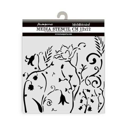 Hidden Grove - Stencil - Flowers