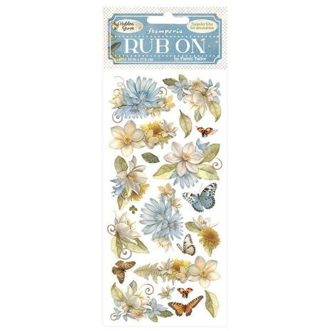 Hidden Grove - Rub Ons - Flowers and Butterfly