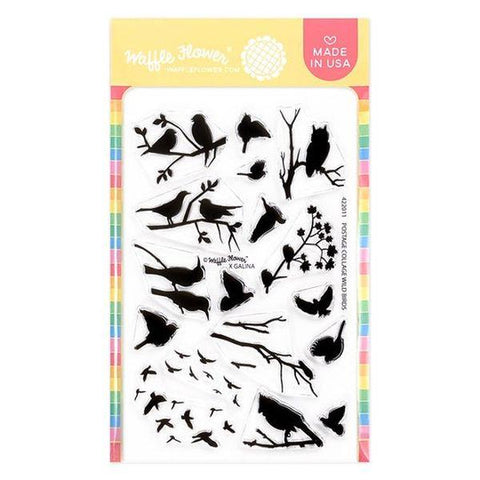 Postage Collage - Wild Birds - Clear Stamp Set