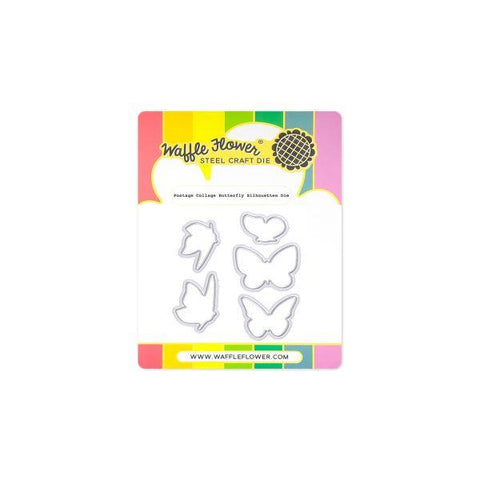 Postage Collage - Butterfly Silhouettes - Dies