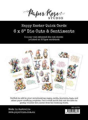 Happy Easter - Quick Cards Die Cuts & Sentiments
