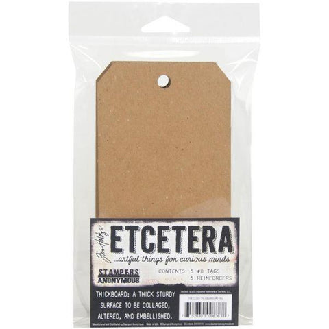#8 Tag - Chipboard