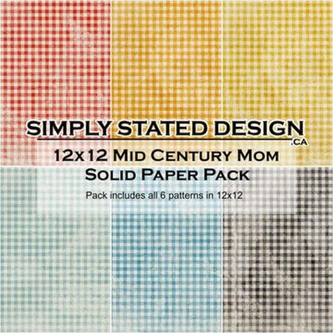 Mid Century Mom - 12x12 Collection Pack - Solids
