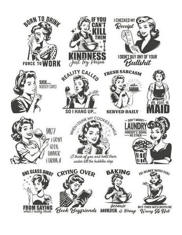Mid Century Mom - Ephemera - Phrases