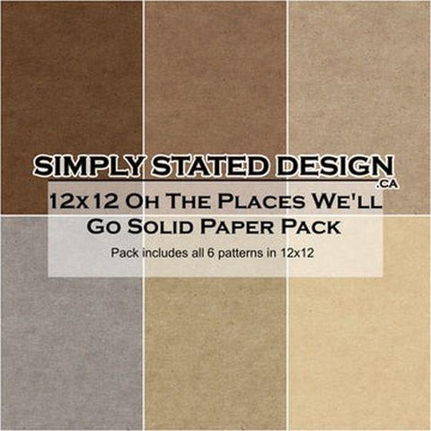 Oh The Places We'll Go - 12x12 Collection Pack - Solids