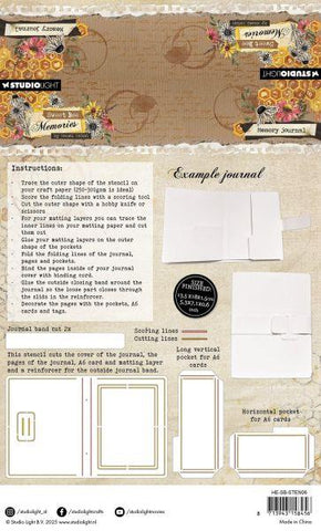 Sweet Bee Memories - Memory Journal Stencil