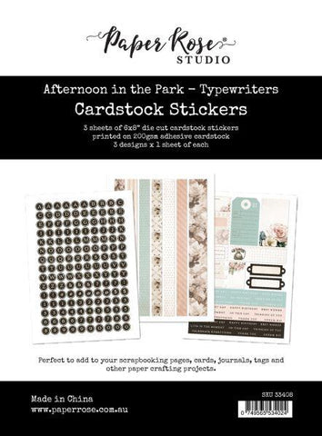 Aternoon in the Park - Stickers - Typewriters