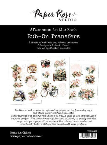 Aternoon in the Park - Rub On Transfers
