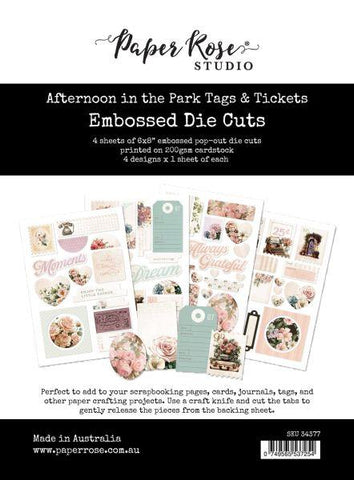 Aternoon in the Park - Embossed Die Cuts - Tags