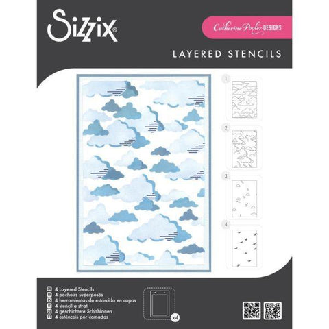 In the Clouds - Layering Stencils