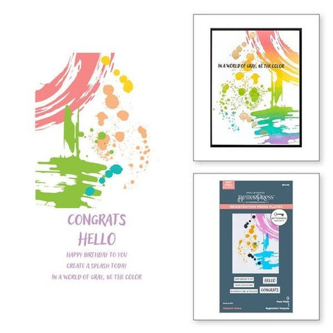 InkSpired Wishes Press Plate - April 2025 BetterPress Society Press Plates