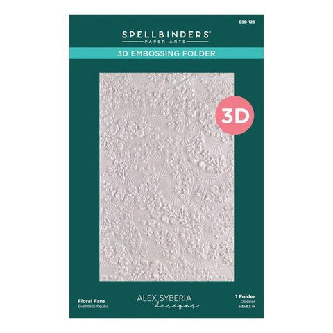 Spring in Kyoto Collection - Floral Fans 3D Embossing Folder