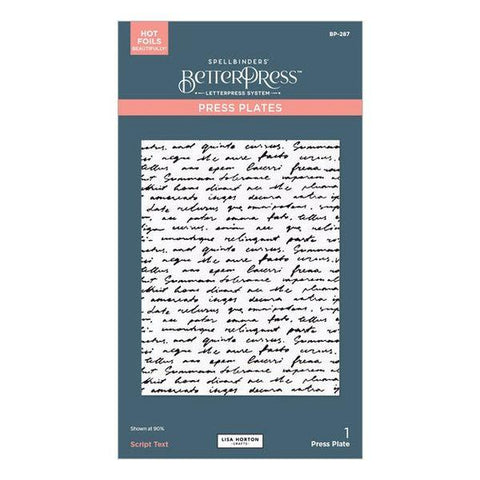 Wildflowers Collection - Script Text BetterPress Plate