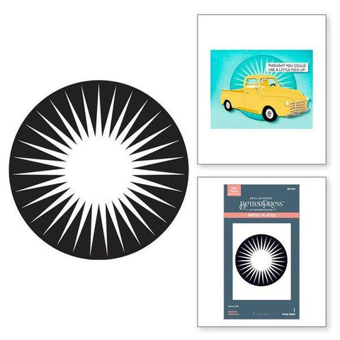 Classic Road Legends Collection - Radiant Starburst BetterPress Plate