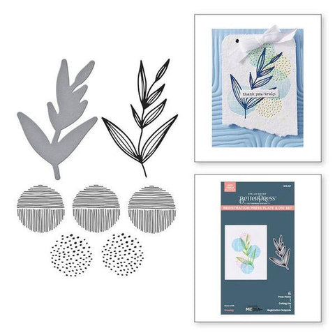 Modern Botancials Collection - Growing BertterPress Plates & Die Set