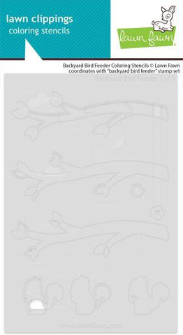 Backyard Bird Feeder - Coloring Stencils