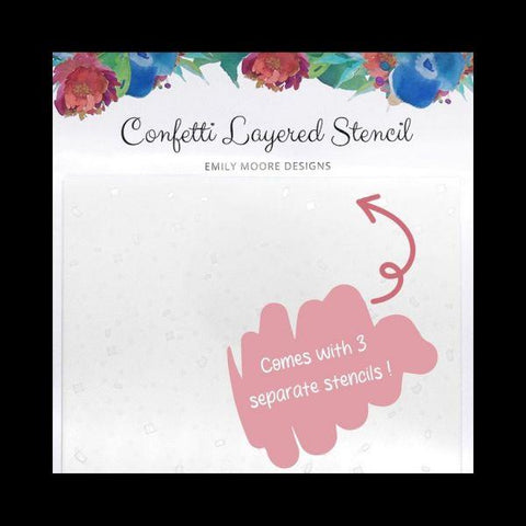 Confetti Layered Stencils