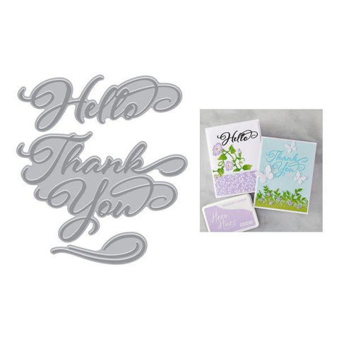 Lovely Letterpress Collection - Hello & Thank You BetterPress Plates
