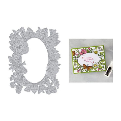 Lovely Letterpress Collection - Floral Frame BetterPress Plates