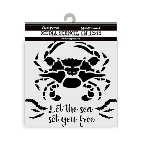 Silent Sea - Stencil - Crab