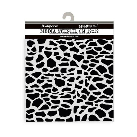 Silent Sea - Stencil - Stone Pattern