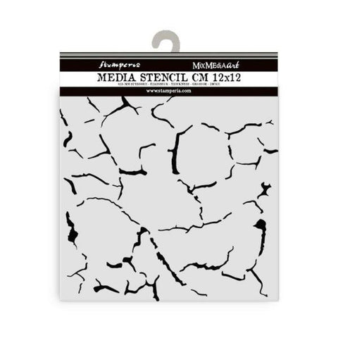 Silent Sea - Stencil - Crackle Pattern