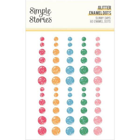Sunny Days - Glitter Enamel Dots
