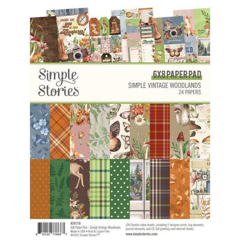 Simple Vintage Woodlands - 6x8 Paper Pad