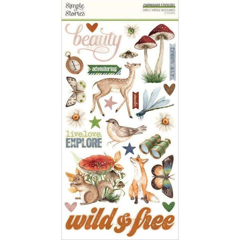 Simple Vintage Woodlands - Chipboard