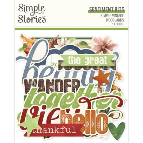 Simple Vintage Woodlands - Sentiment Bits & Pieces