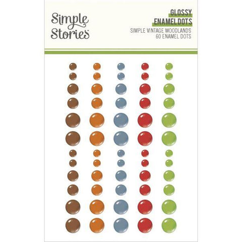 Simple Vintage Woodlands - Glossy Enamel Dots