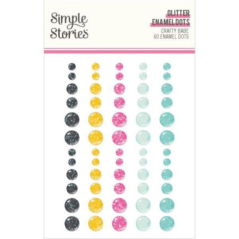 Crafty Babe - Glitter Enamel Dots