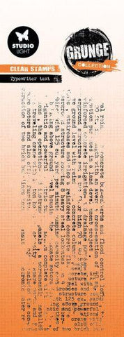 Grunge Collection - Clear Stamps - Typewriter Text