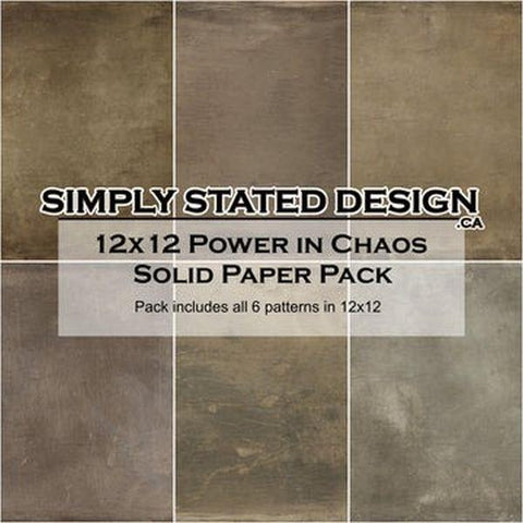 Power in Chaos - 12x12 Collection Pack - Solids