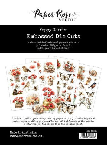 Poppy Garden - Embossed Die Cuts