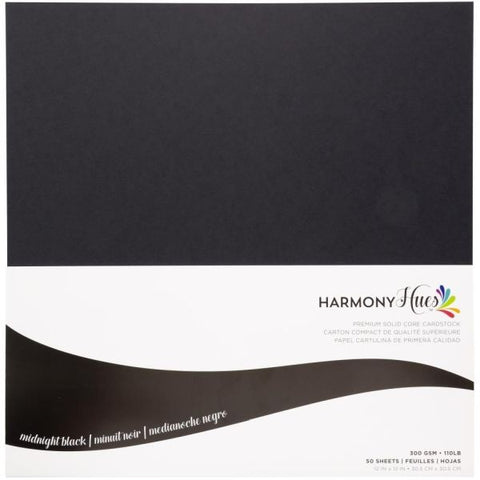 Midnight Black - 110# Cardstock