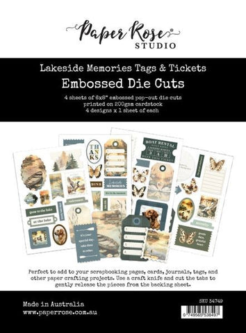 Lakeside Memories - Embossed Die Cuts - Tags