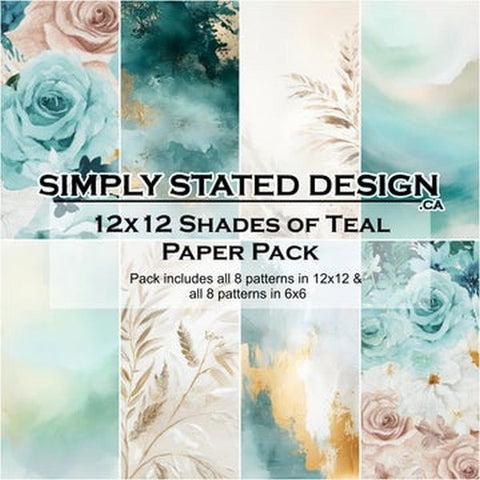 Shades of Teal - 12x12 Collection Pack